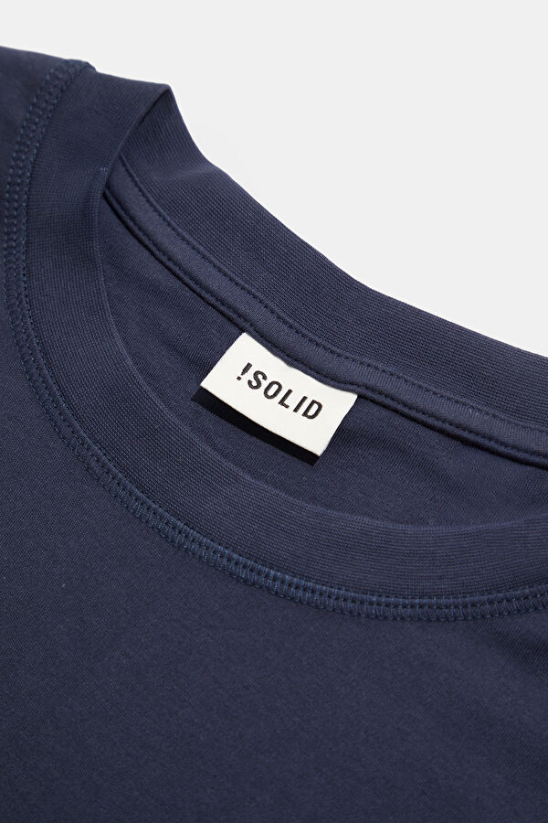 Relax Fit Blue Crew Neck Men's T-Shirt 3