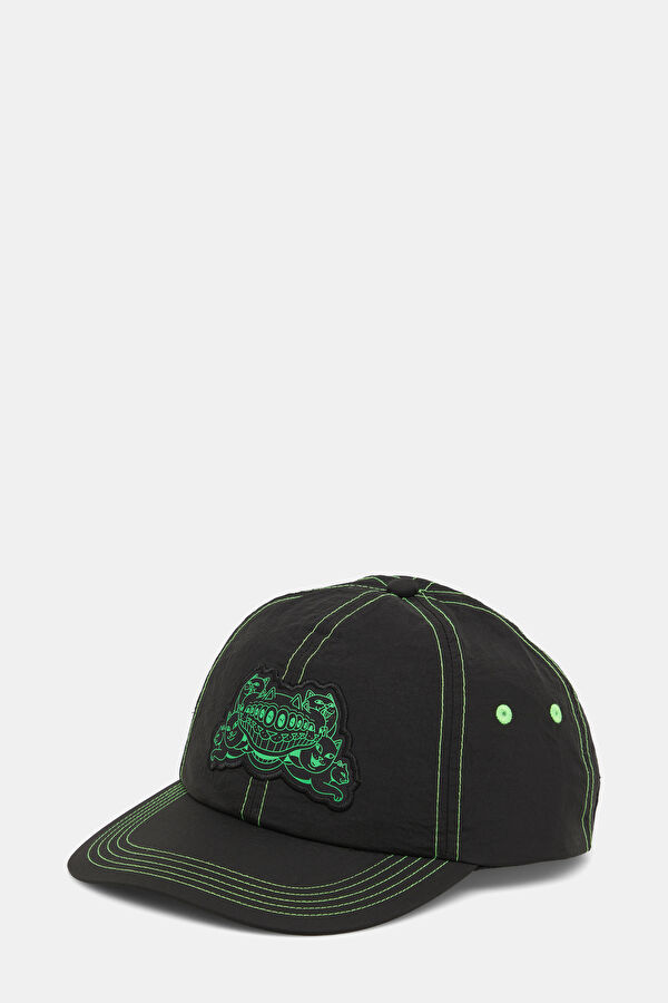 X Ripndip Siyah Nakışlı Şapka