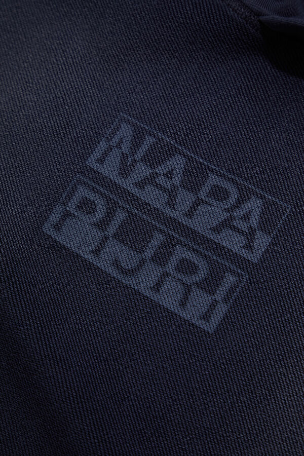 Lacivert Relax Kalıp Kapuşonlu Erkek Sweatshirt 4