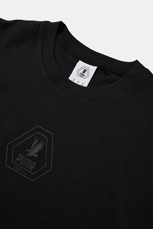Oversize Antrasit Bisiklet Yaka Erkek T-Shirt 3