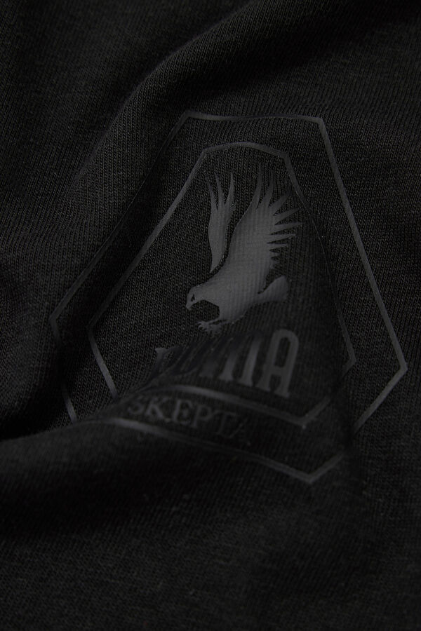 Oversize Antrasit Bisiklet Yaka Erkek T-Shirt 4