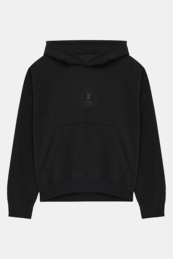 Antrasit Oversize Kapuşonlu Sweatshirt