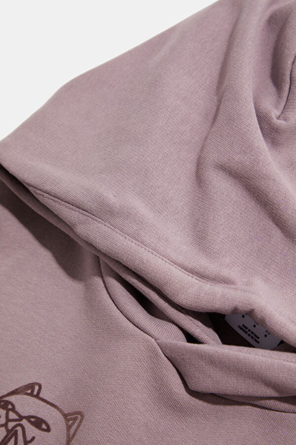 X Ripndip Mor Relax Kalıp Kapuşonlu Erkek Sweatshirt 3
