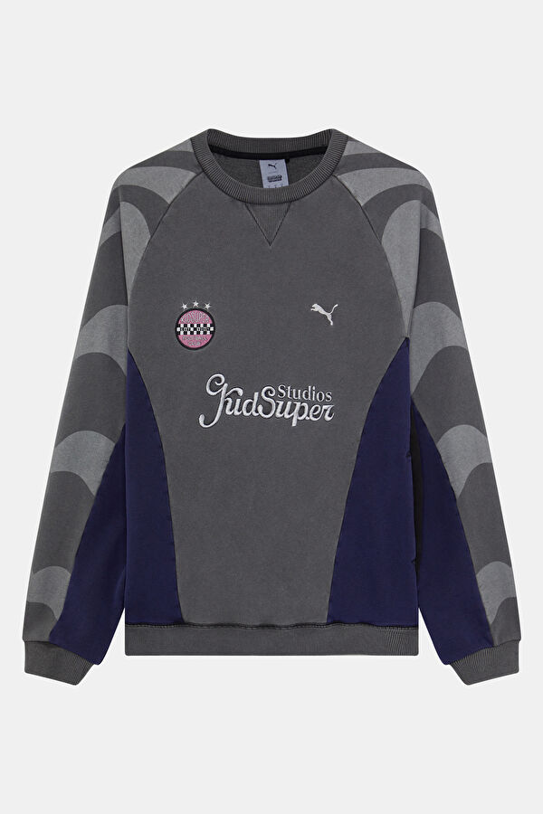X KidSuper Multicolored Relax Fit Crew Neck Men's Sweatshirt
