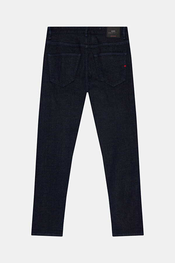 Dark Blue Comfort Fit Men's Jeans 4