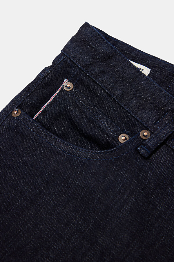 Dark Blue Comfort Fit Men's Jeans 5
