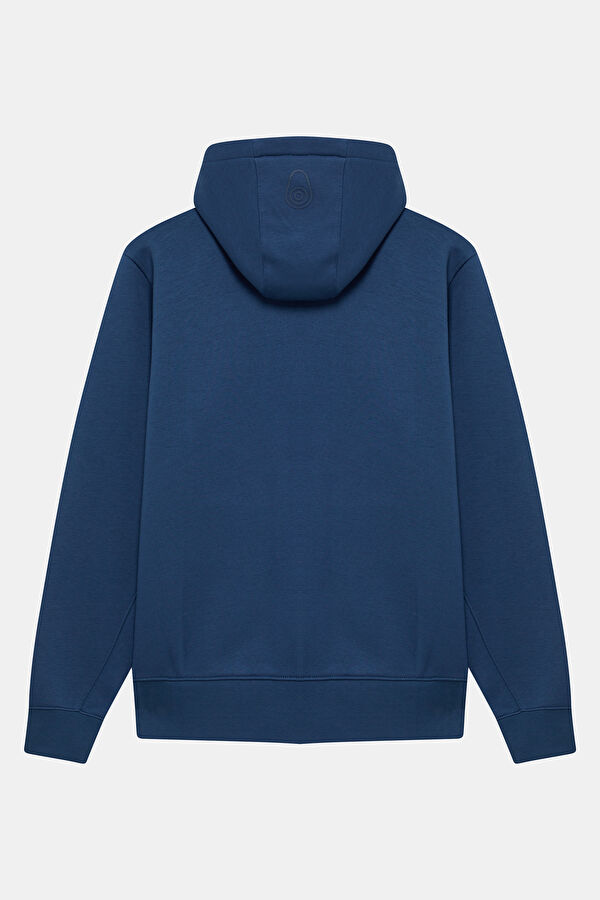 Mavi Relax Kalıp Kapuşonlu Erkek Sweatshirt 2