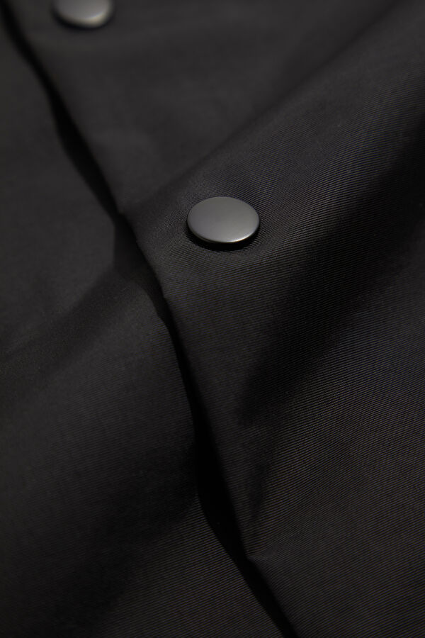 Black Buttoned Knitted Men's Jacket 5