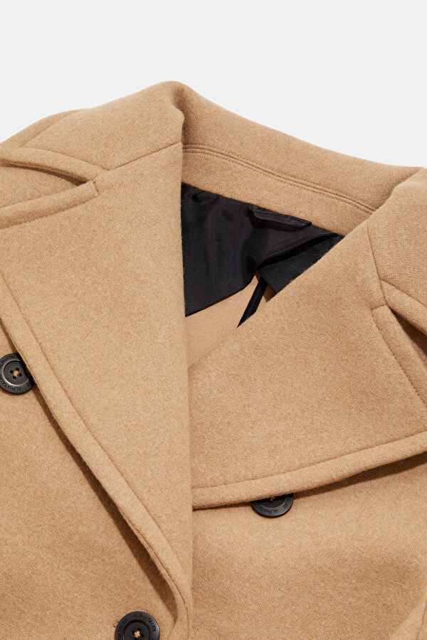 Tan Wool Women's Coat 3
