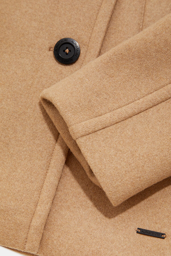 Tan Wool Women's Coat 4