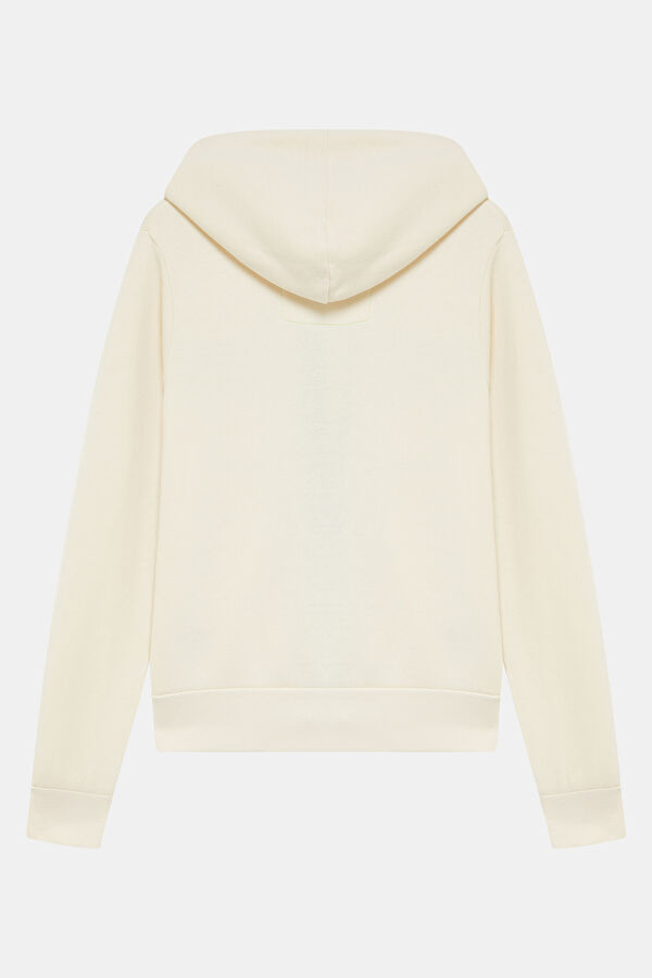 Cream Comfort Hooded Sweatshirt 2