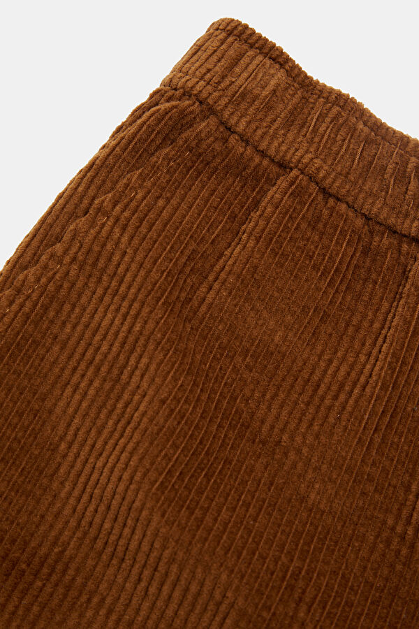 Taba Wide Leg Kadın Pantolon 4