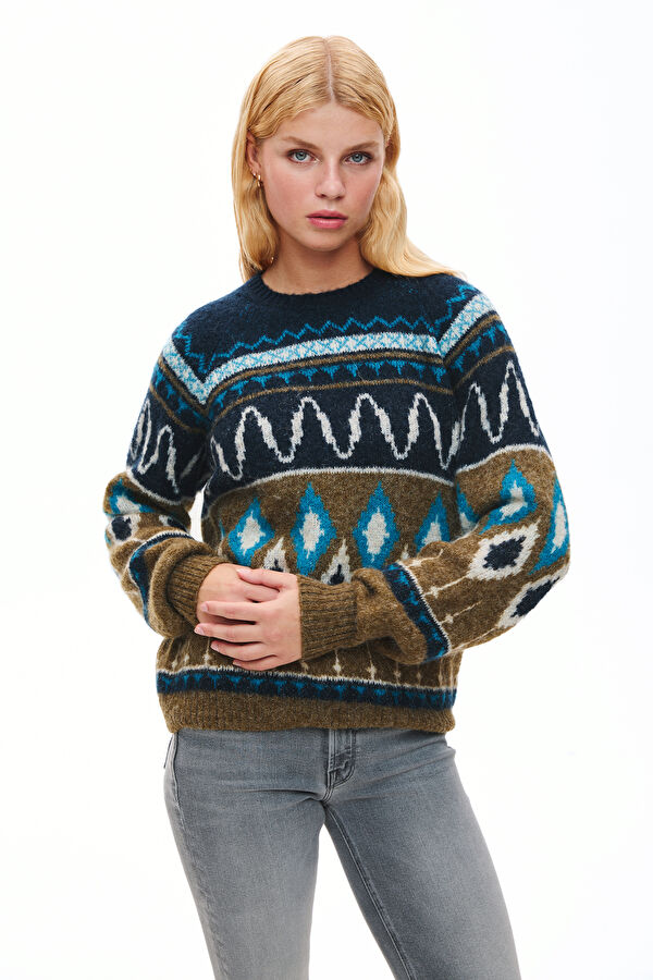 Navy Blue Women's Sweater
