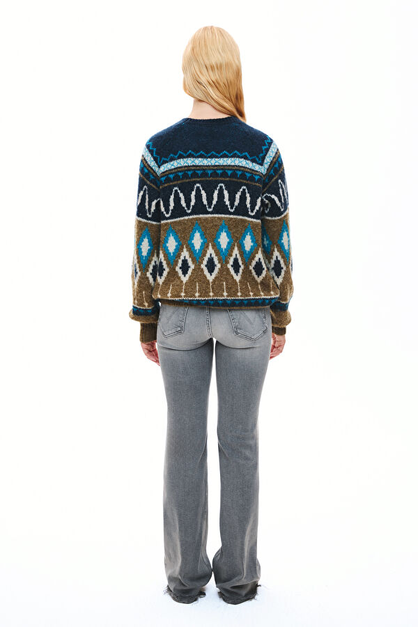 Navy Blue Women's Sweater 2