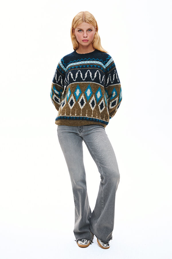 Navy Blue Women's Sweater 3
