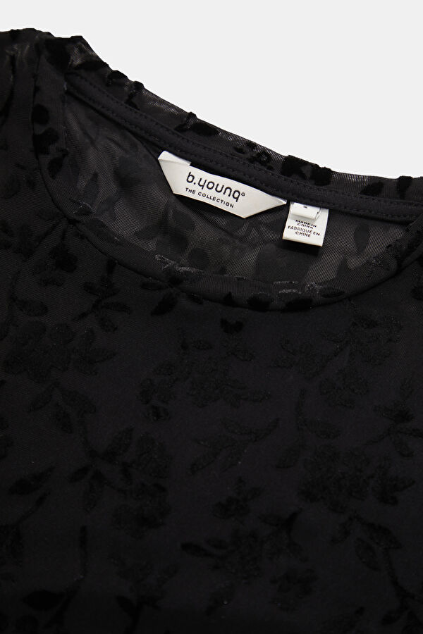 Black Long-Sleeve Women's Blouse 3