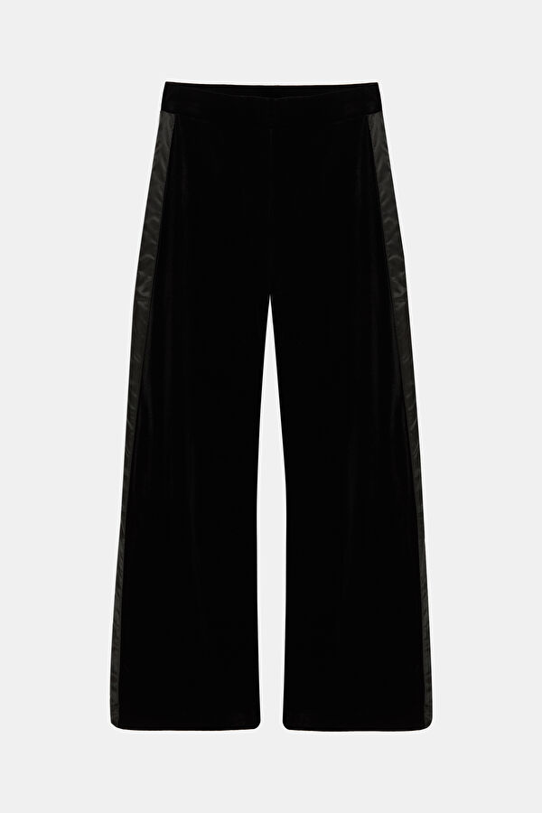 Siyah Wide Leg Kadın Pantolon