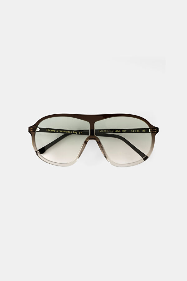 Chonky Mist Green Black Sunglasses