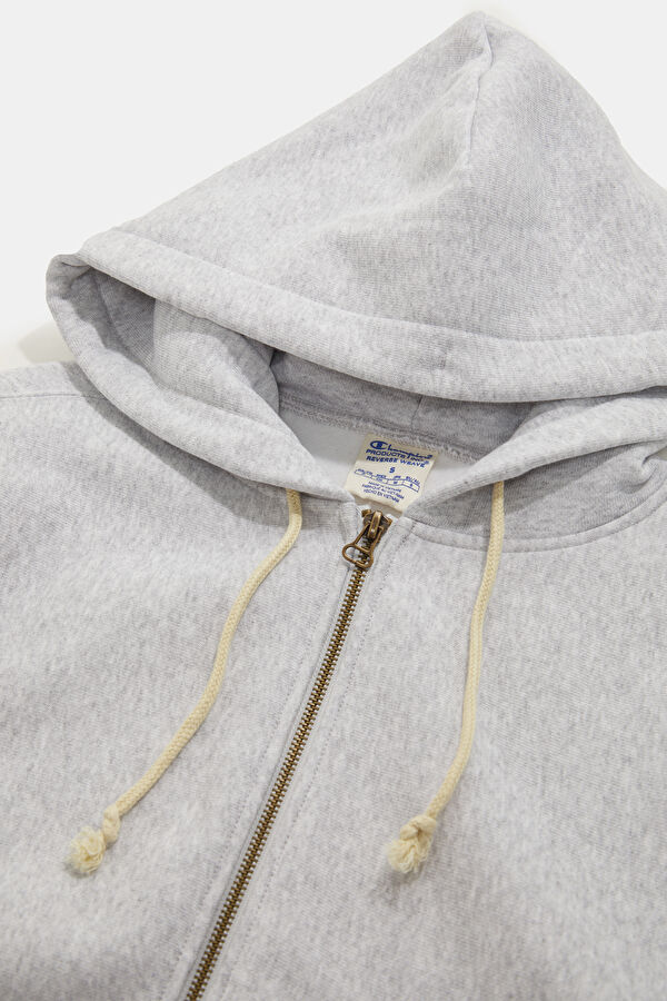 Gri Melanj Kapuşonlu Kadın Sweatshirt 3