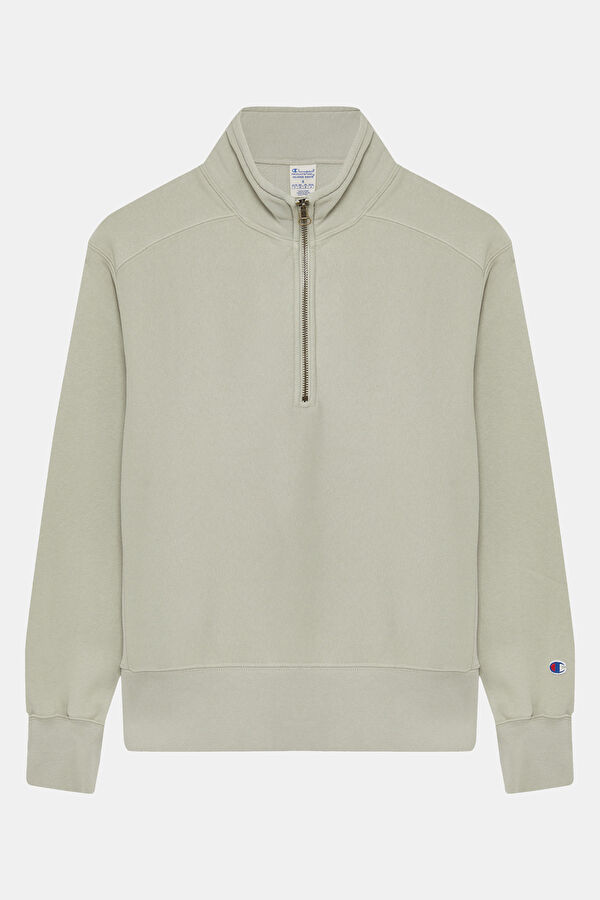 Vizon Dik Yaka Kadın Sweatshirt