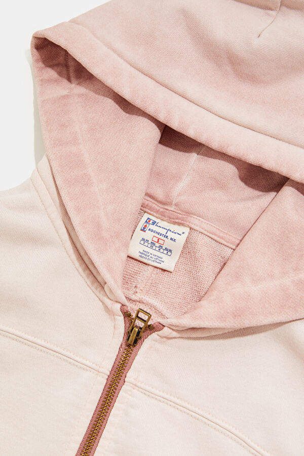 Açık Pembe Kapuşonlu Kadın Sweatshirt 3