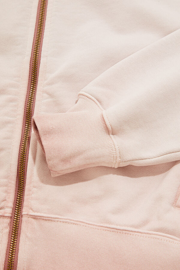 Açık Pembe Kapuşonlu Kadın Sweatshirt 4