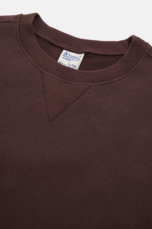 Koyu Kahve O Yaka Kadın Sweatshirt 3