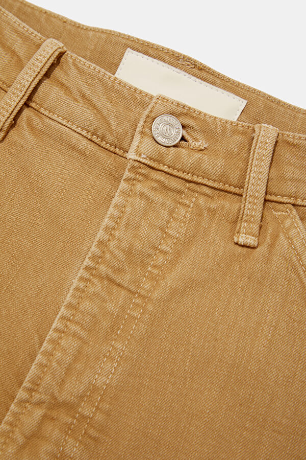 Light Brown Women's Straight Leg Trousers 5