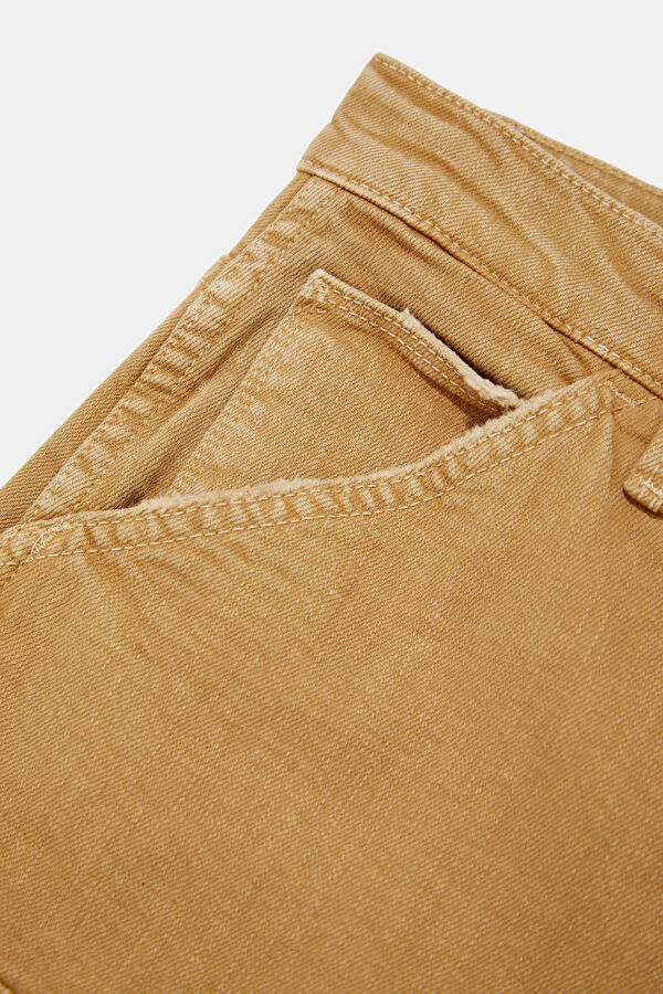 Light Brown Women's Straight Leg Trousers 6