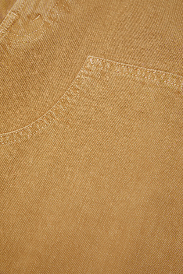 Light Brown Women's Straight Leg Trousers 7