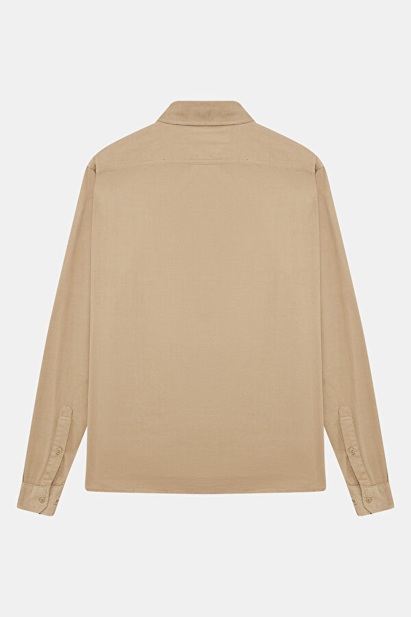 Relax Fit Cream Men's Shirt 2