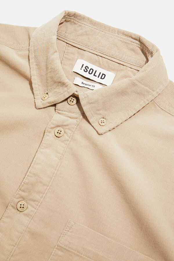 Relax Fit Cream Men's Shirt 3