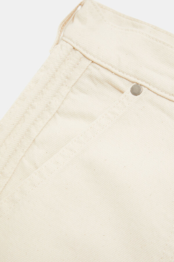 Ekru Loose Fit Kadın Pantolon 7