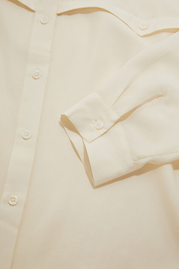Off-white V-neck women's shirt 4