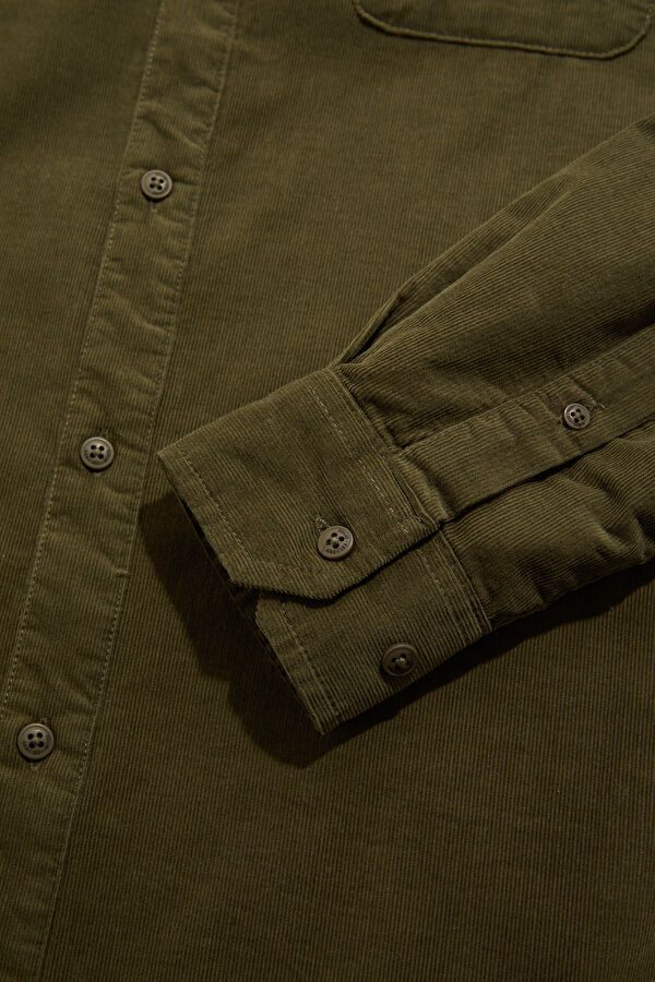 Relax Fit Khaki Men's Shirt 4