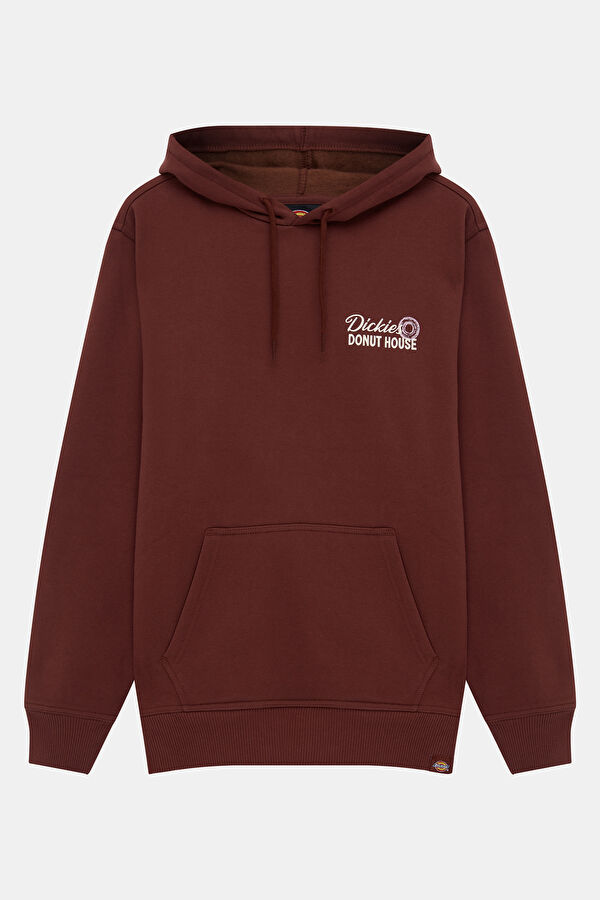 Burgundy Relax Fit Hooded Women's Sweatshirt