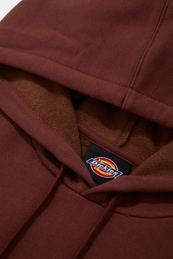 Burgundy Relax Fit Hooded Women's Sweatshirt 3
