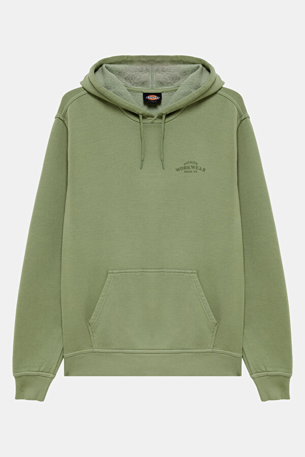 Khaki Relax Fit Hooded Women's Sweatshirt
