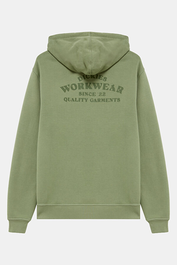 Khaki Relax Fit Hooded Women's Sweatshirt 2