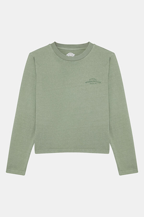 Slim Fit Khaki Crew Neck Women's T-Shirt