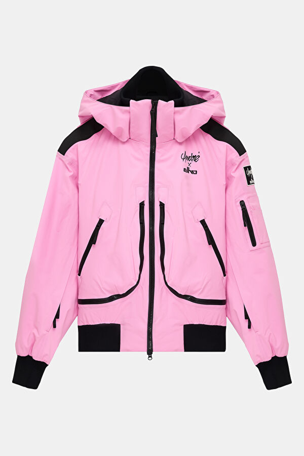 Pembe Liyosel Kadın Mont