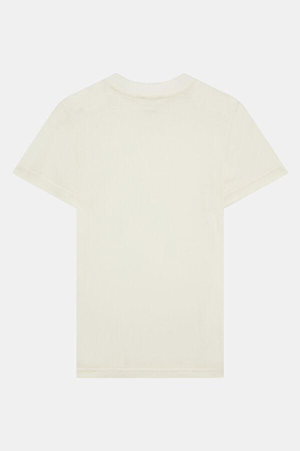 Beyaz O Yaka Kadın T-Shirt 5