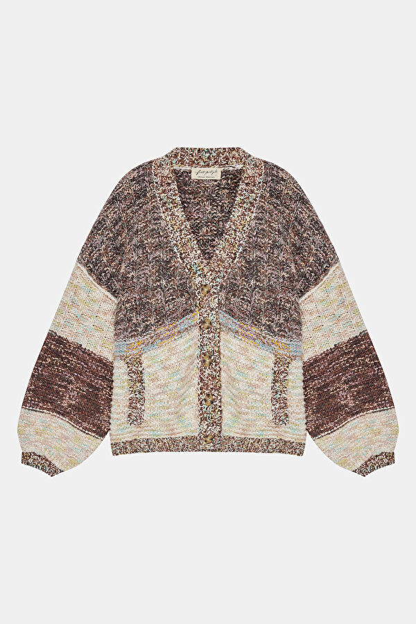 Mink Patterned Women's Cardigan