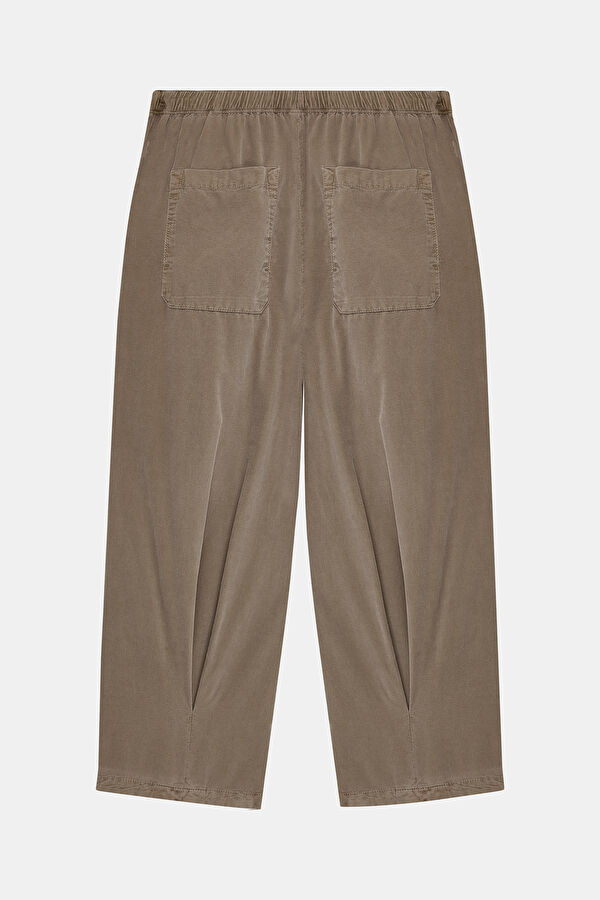 Bej Loose Fit Kadın Pantolon 5