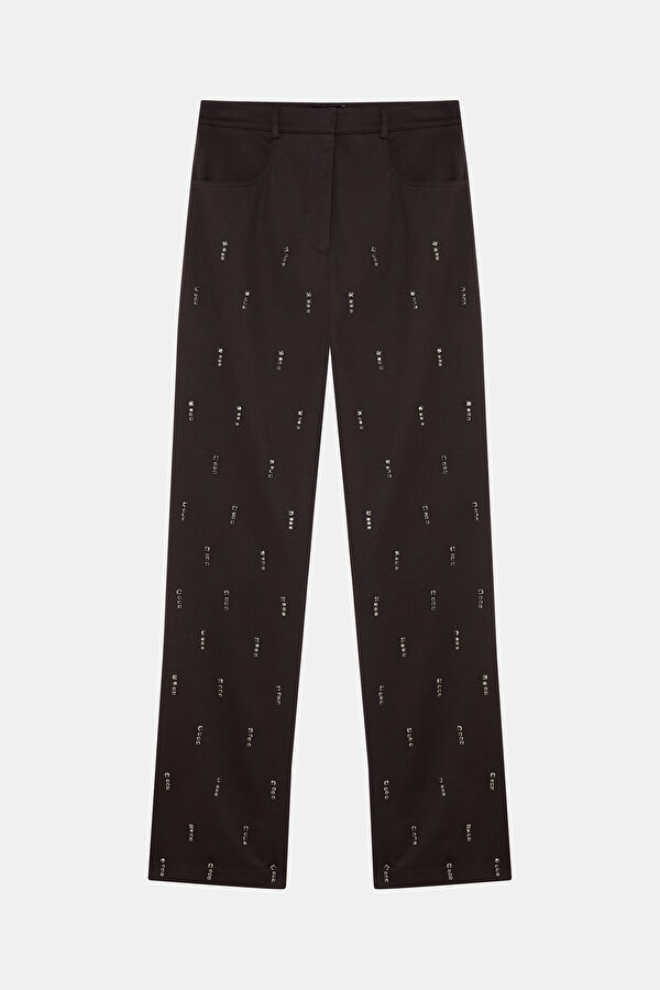 Grey Women's Straight Leg Trousers 4