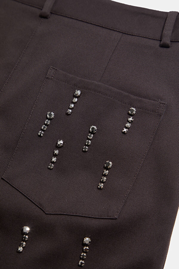 Grey Women's Straight Leg Trousers 8