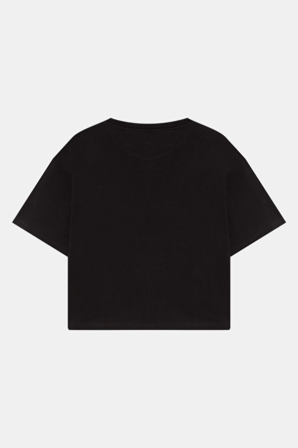 Black Crew Neck Women's T-Shirt 2