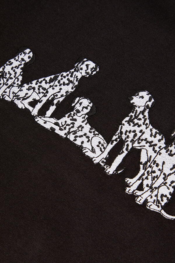 Black Crew Neck Women's T-Shirt 4