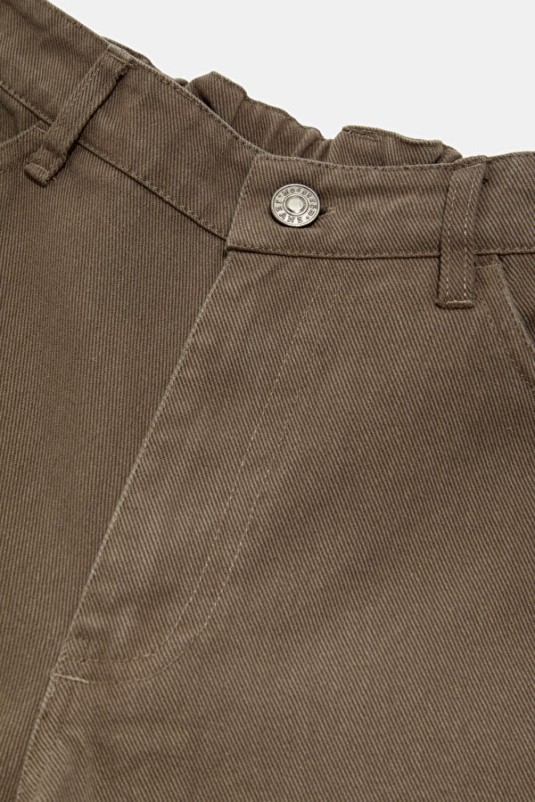 Açık Kahve Wide Leg Kadın Pantolon 3