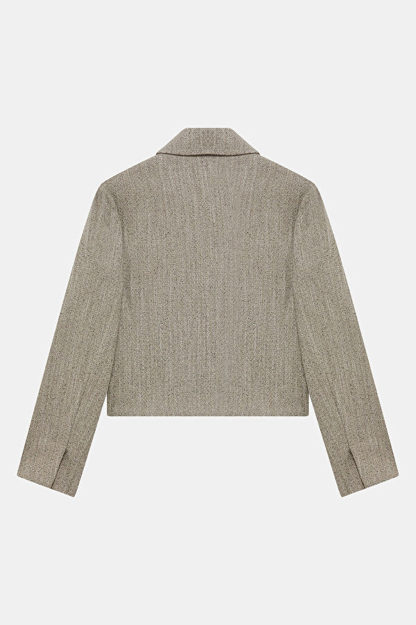Mink Buttoned Women's Jacket 2